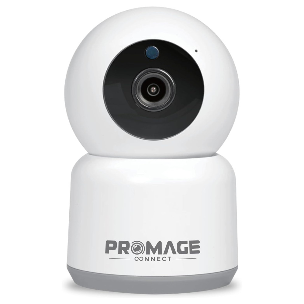 Promage 3MP WiFi PTZ Indoor Camera, White - UAE Online Exclusive