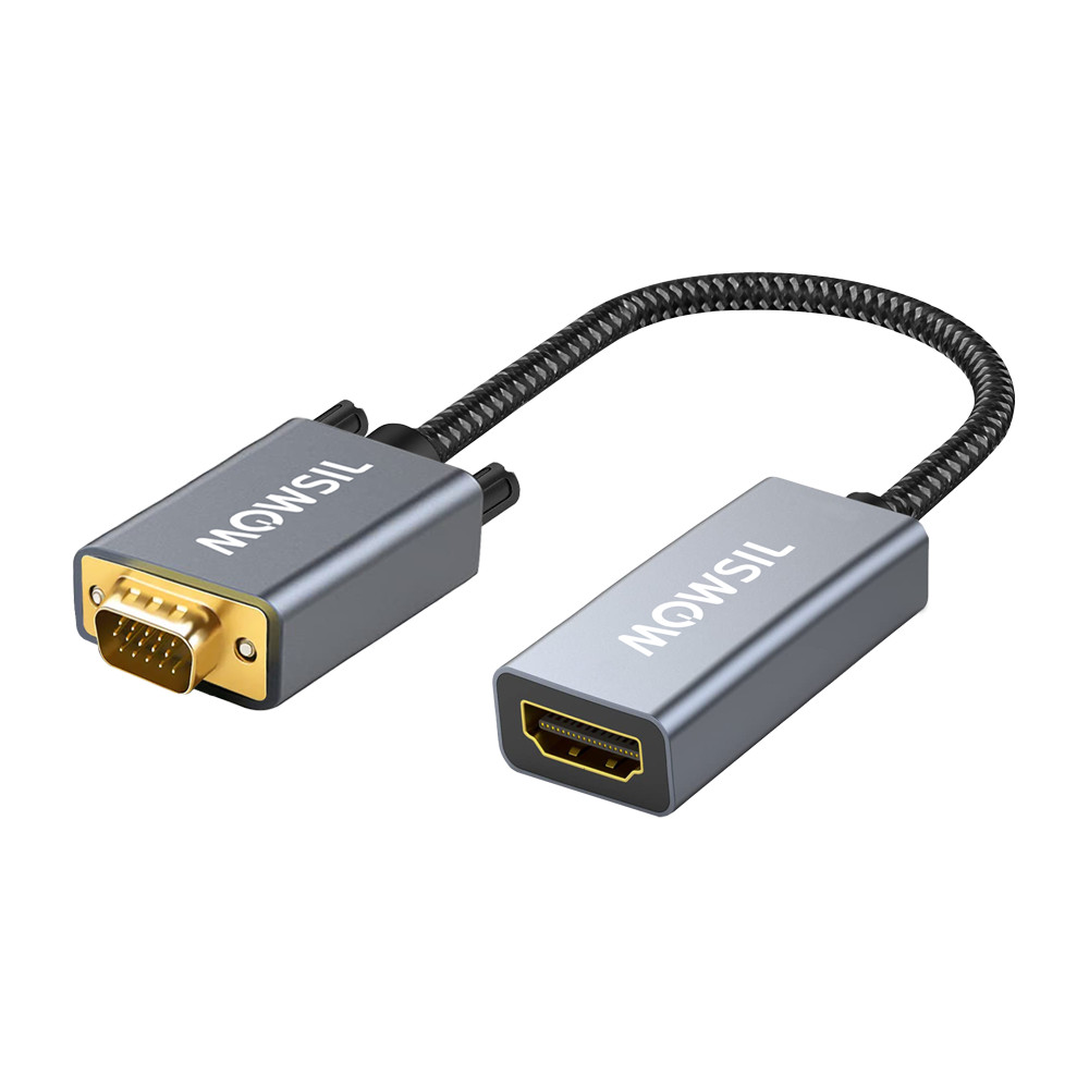 Mowsil DP To VGA Adapter, Display port Male to VGA Female Converter Adapter